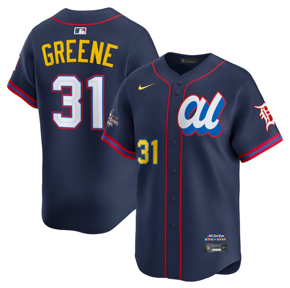American League #31 Riley Greene Navy 2025 All-Star Edition Limited Stitched Jersey - Zenithce