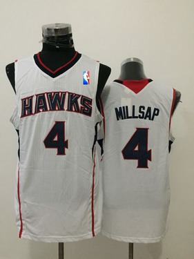 Atlanta Hawks #4 Paul Millsap White Swingman Jersey - Zenithce