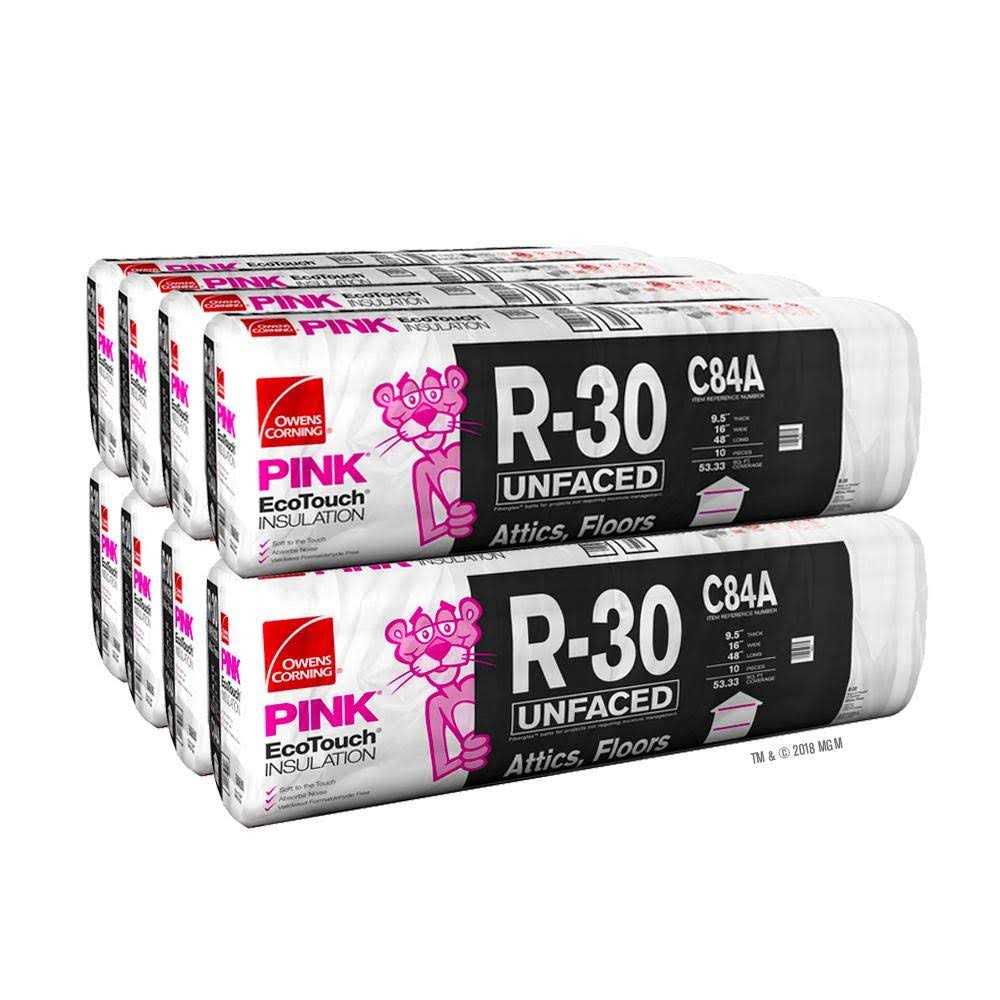 Owens Corning R-30 Faced Fiberglass Insulation Batt 48 - Zenithce
