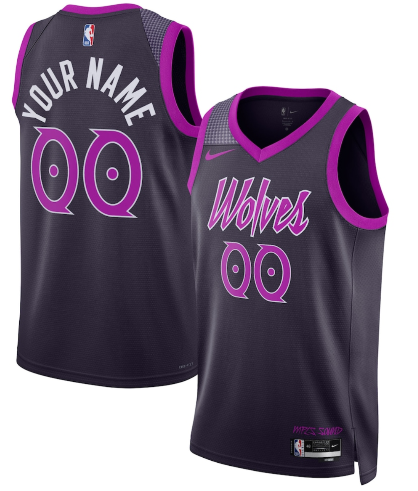 Minnesota Timberwolves Custom Purple 2025-26 City Edition Stitched Jersey - Zenithce