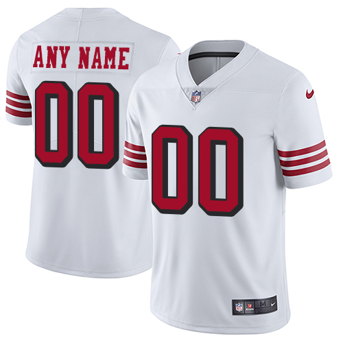 49ers Customized White Limited Stitched Jersey - Zenithce