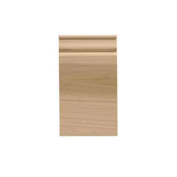 Ornamental Mouldings 1-1/16 in. x White Hardwood Plinth Block Moulding - Zenithce