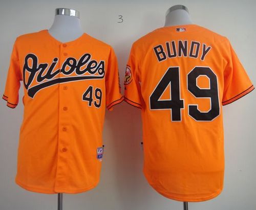 Orioles #49 Dylan Bundy Orange Cool Base Stitched Jersey - Zenithce
