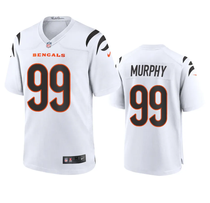 Cincinnati Bengals #99 Myles Murphy White Stitched Game Jersey - Zenithce