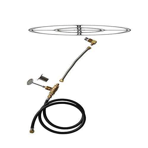 Stanbroil LP Propane Gas Fire Pit Stainless Steel Burner Ring Installation Kit - Zenithce