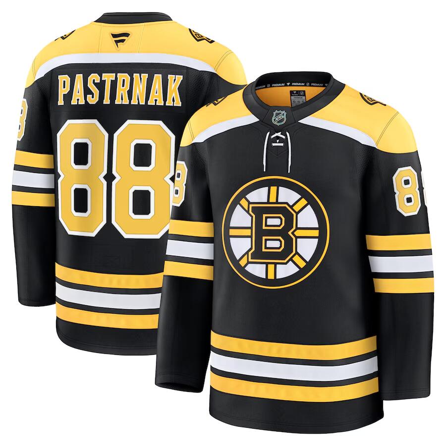 Boston Bruins #88 David Pastrnak Black 2024-25 Home Stitched Jersey - Zenithce