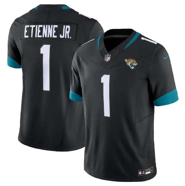 Jacksonville Jaguars #1 Travis Etienne Jr. Black 2023 F.U.S.E Vapor Untouchable Limited Stitched Jersey - Zenithce