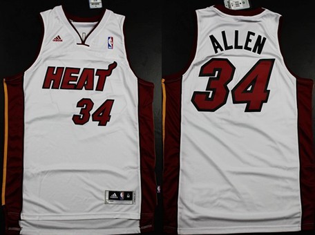 Miami Heat #34 Ray Allen Revolution 30 Swingman White Jersey - Zenithce