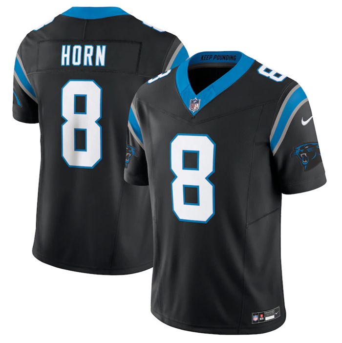 Carolina Panthers #8 Jaycee Horn Black 2023 F.U.S.E. Vapor Untouchable Stitched Jersey - Zenithce