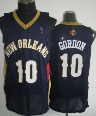 New Orleans Pelicans #10 Eric Gordon Navy Blue Swingman Jersey - Zenithce