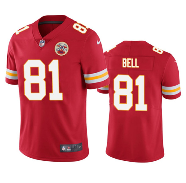 Kansas City Chiefs #81 Blake Bell Red Vapor Untouchable Limited Stitched Jersey - Zenithce