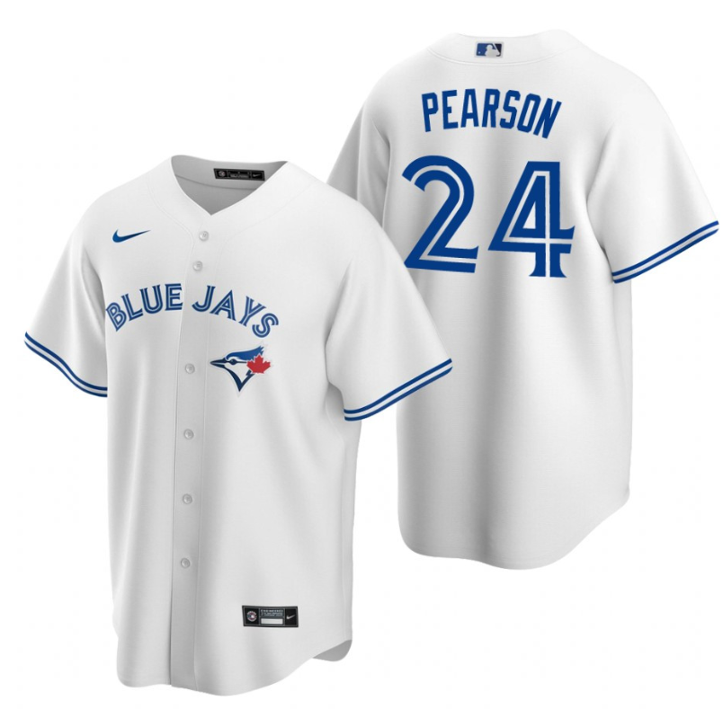 Toronto Blue Jays #24 Nate Pearson White Cool Base Stitched Jersey - Zenithce