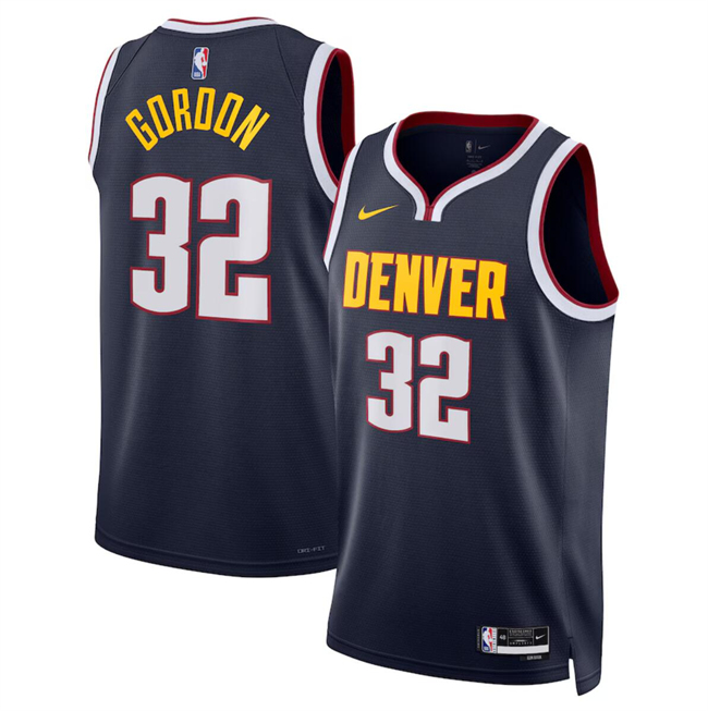 Denver Nuggets #32 Aaron Gordon Navy 2024 Icon Edition Stitched Jersey - Zenithce