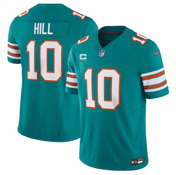 Miami Dolphins #10 Tyreek Hill Aqua 2024 F.U.S.E. Alternate With 3-Star C Patch Vapor Limited Stitched Jersey - Zenithce