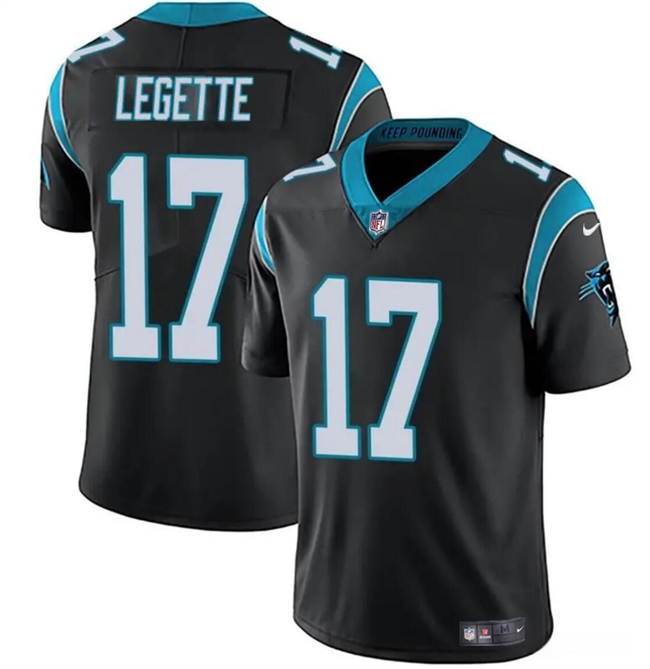 Carolina Panthers #17 Xavier Legette Black 2024 Draft Vapor Limited Stitched Jersey - Zenithce