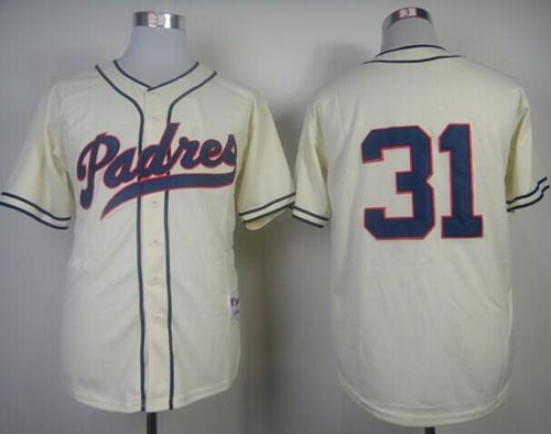 Padres #31 Dave Winfield Cream 1948 Turn Back The Clock Stitched Jersey - Zenithce