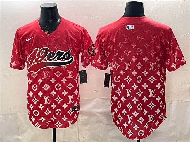 San Francisco 49ers Blank Red Limited Stitched Jersey - Zenithce