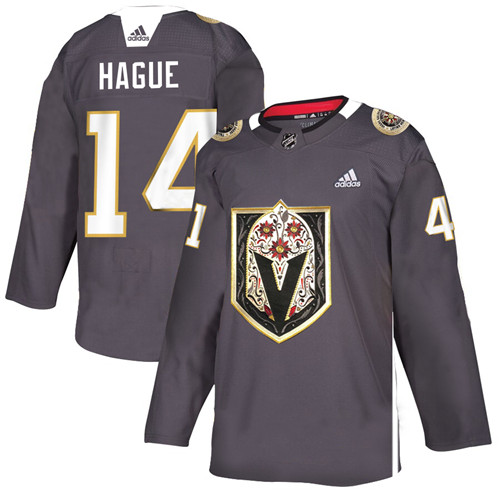Vegas Golden Knights #14 Nicolas Hague Grey Latino Heritage Night Stitched Jersey - Zenithce