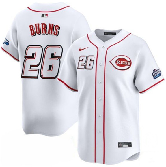 Cincinnati Reds #26 Chase Burns White 2025 Speedway Classic Home Limited Stitched Jersey - Zenithce