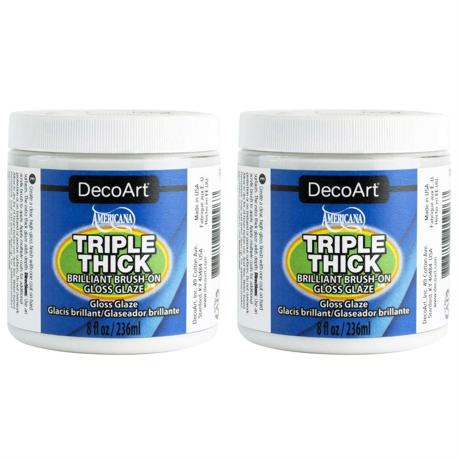 DecoArt Triple Thick Brush-On Gloss Glaze - Zenithce