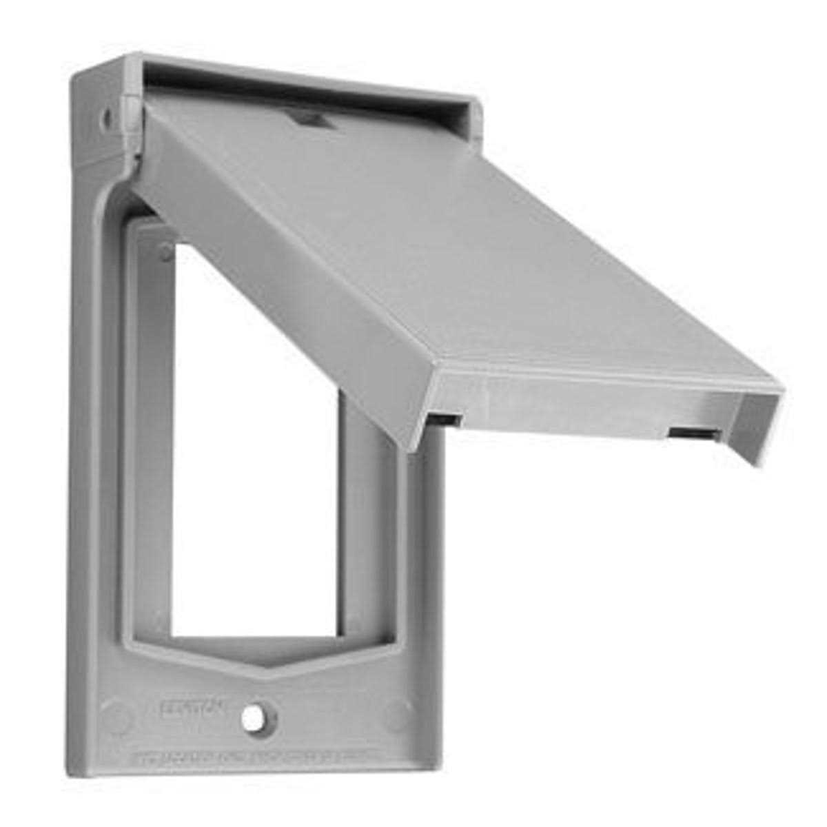 Leviton 4986-GY 1-Gang Duplex Device Wallplate Cover - Zenithce