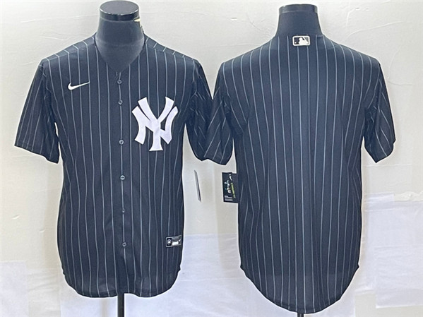 New York Yankees Blank Black Cool Base Stitched Jersey - Zenithce