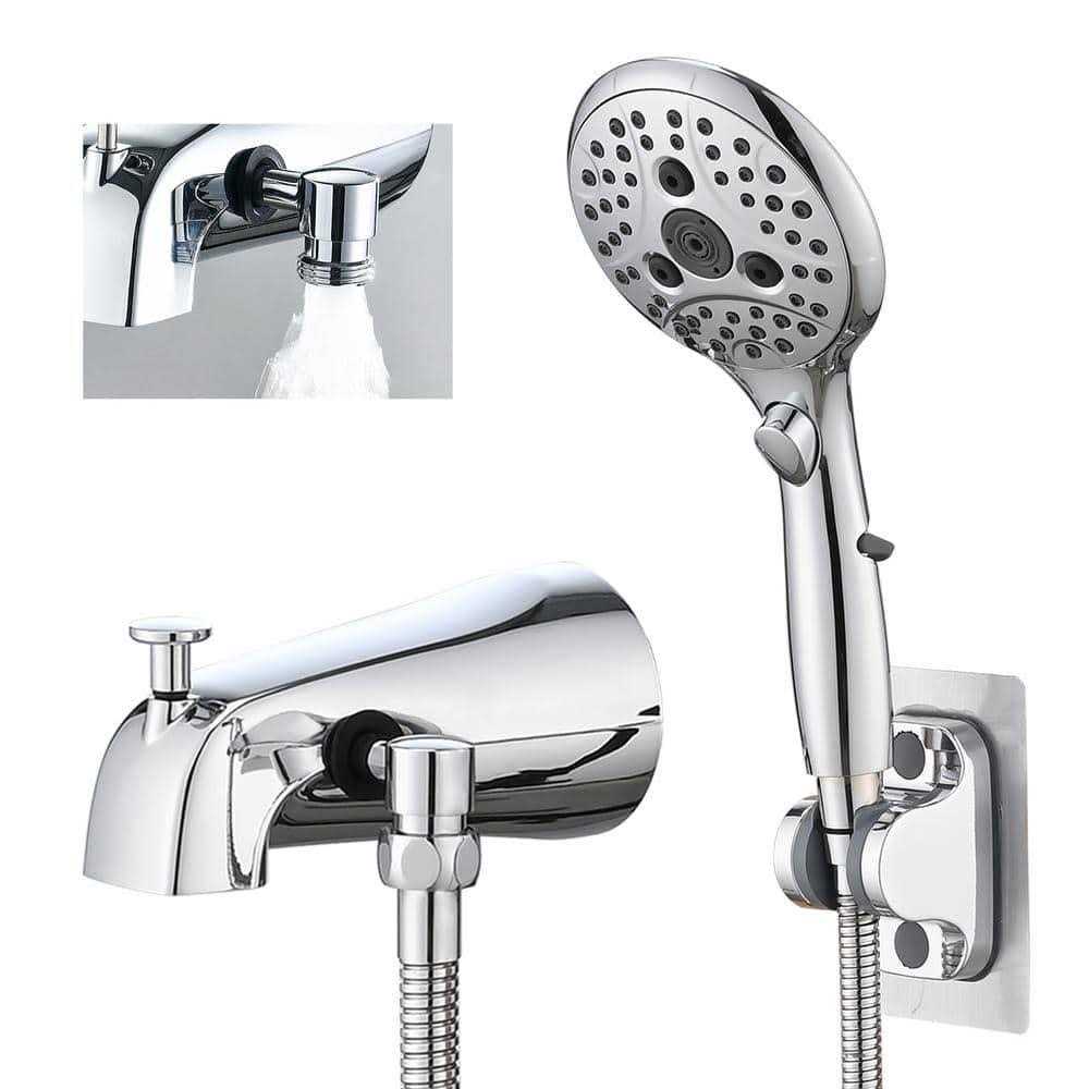 PROOX 3-Spray Round Wall Bar Shower Kit with Handheld Shower and Adjustable Slide Bar - Zenithce