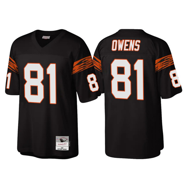 Cincinnati Bengals #81 Terrell Owens Black Throwback Legacy Stitched Jersey - Zenithce
