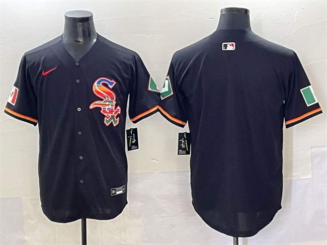 Chicago White Sox Blank Black Mexico Limited Stitched Jersey - Zenithce