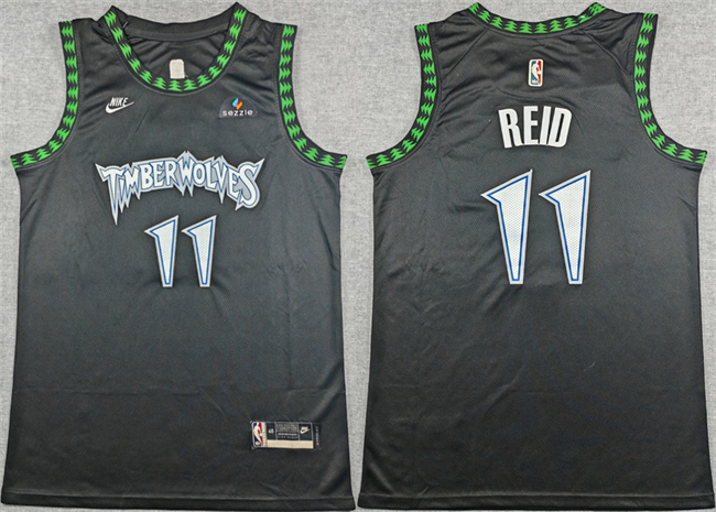 Minnesota Timberwolves #11 Naz Reid Black 2025-26 Classic Edition Stitched jersey - Zenithce