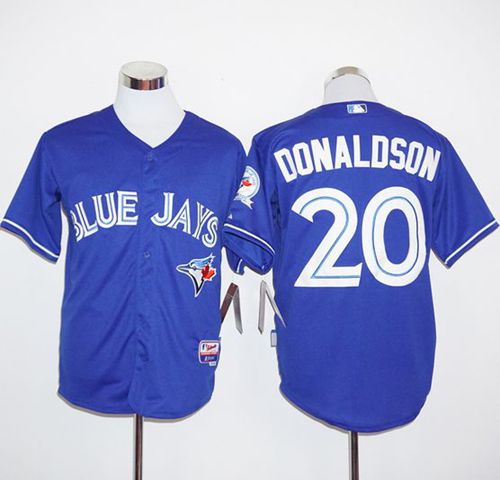Blue Jays #20 Josh Donaldson Blue Alternate Cool Base Stitched Jersey - Zenithce