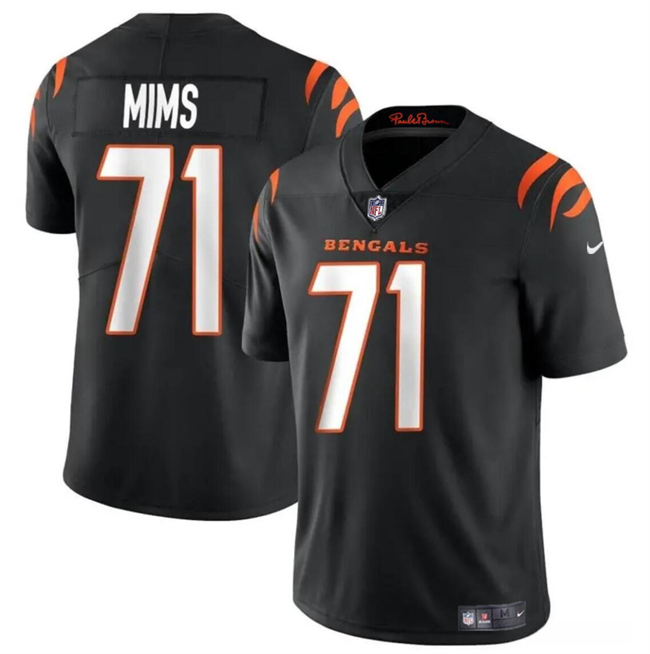 Cincinnati Bengals #71 Amarius Mims Black 2024 Draft Vapor Untouchable Limited Stitched Jersey - Zenithce
