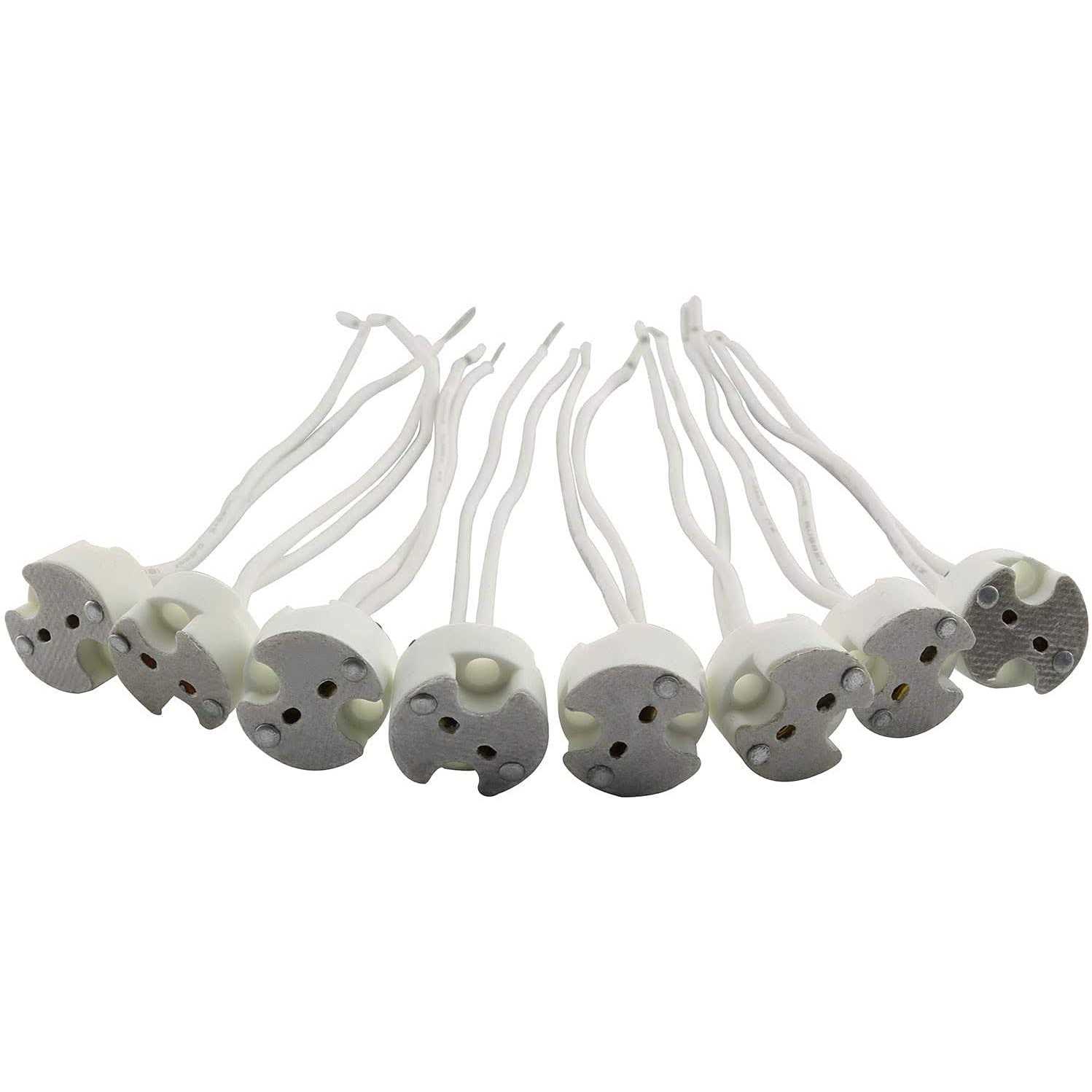 Longdex E26 Medium Socket Adapter 5Pairs Male Screw In Light Bulb Sockets Pigtail - Zenithce