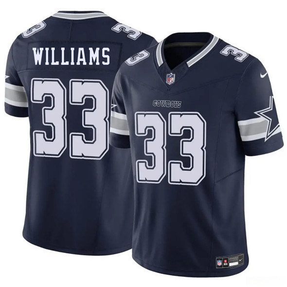 Dallas Cowboys #33 Javonte Williams Navy 2025 F.U.S.E. Vapor Untouchable Limited Stitched Jersey - Zenithce