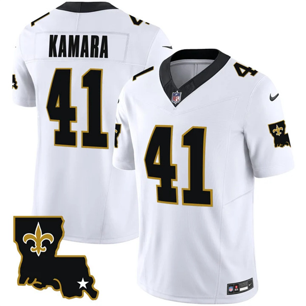 New Orleans Saints #41 Alvin Kamara White 2023 F.U.S.E. 1987 Legacy Vapor Stitched Jersey - Zenithce