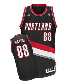 Portland Trail Blazers #88 Nicolas Batum Black Swingman Jersey - Zenithce