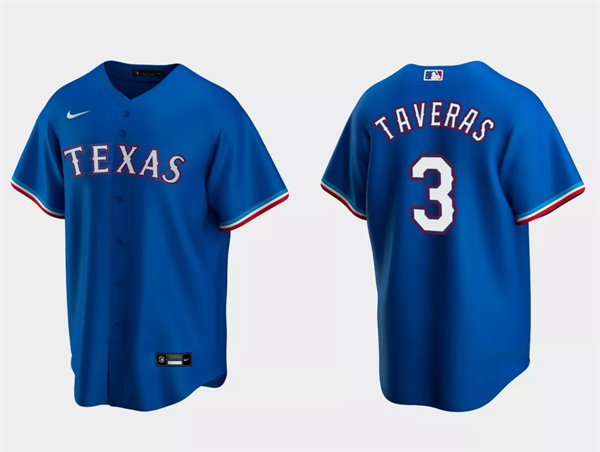 Texas Rangers #3 Leody Taveras Royal Cool Base Stitched Jersey - Zenithce