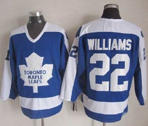Maple Leafs #22 Tiger Williams Blue White CCM Throwback Stitched Jersey - Zenithce