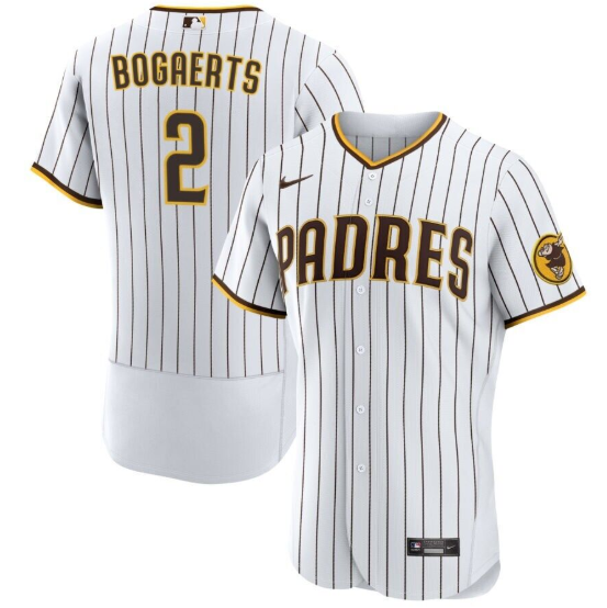 San Diego Padres #2 Xander Bogaerts White Flex Base Stitched Jersey - Zenithce