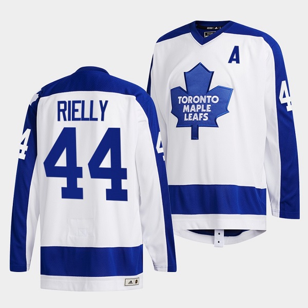 Toronto Maple Leafs #44 Morgan Rielly White Classics Primary Logo Stitched Jersey - Zenithce