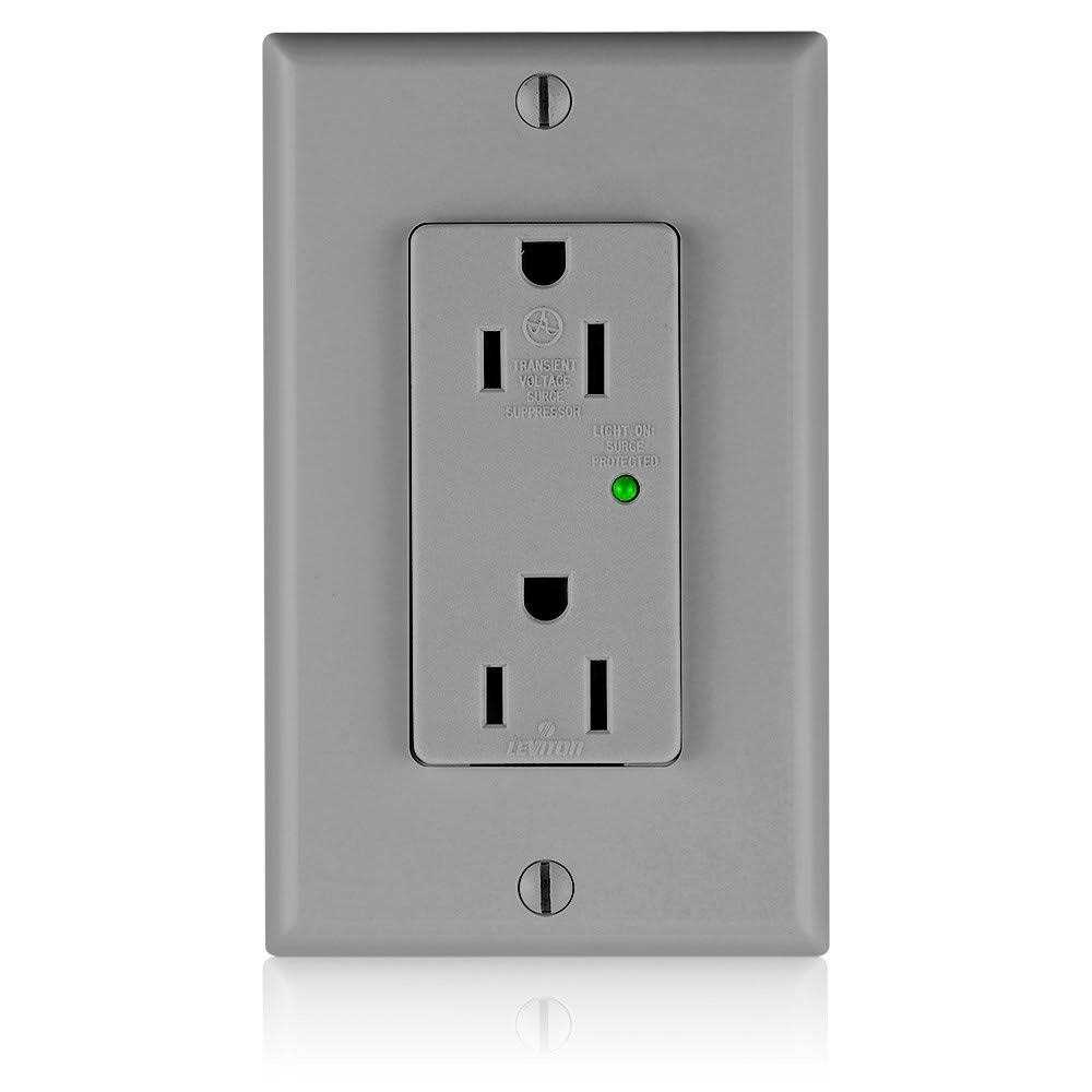 Leviton Decora Surge Duplex Receptacle - Zenithce