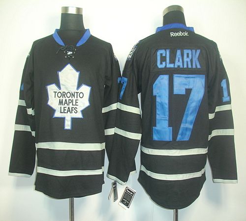 Maple Leafs #17 Wendel Clark Black Ice Stitched Jersey - Zenithce