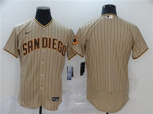 San Diego Padres Blank Tan Brown Flex Base Stitched Jersey - Zenithce