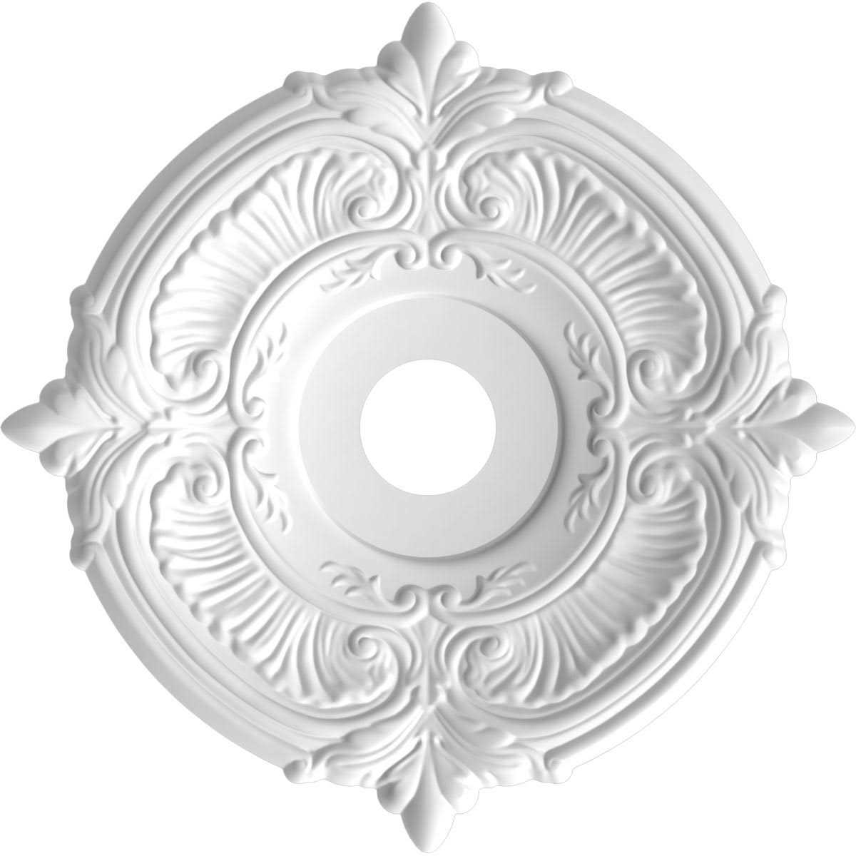 Ekena Millwork 3 1/2ID x 1 Traditional Thermoformed PVC Ceiling Medallion - Zenithce