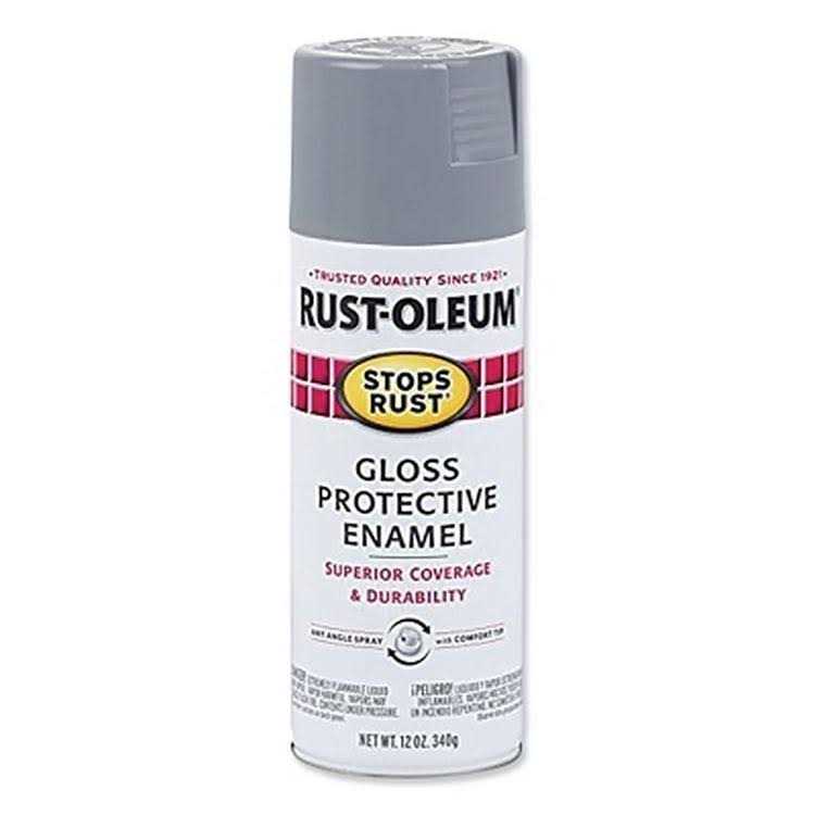 Rust-Oleum Stops Rust Protective Enamel Spray Paint Smoke Gray - Zenithce