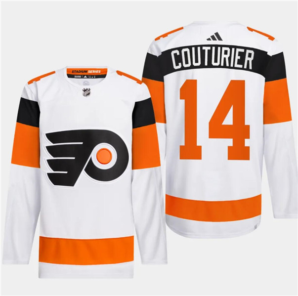 Philadelphia Flyers #14 Sean Couturier White 2024 Stadium Series Stitched Jersey - Zenithce