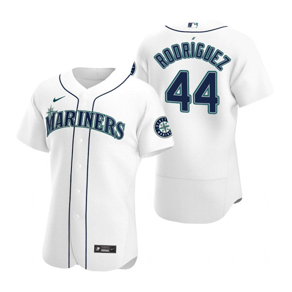 Seattle Mariners #44 Julio Rodríguez White Flex Base Stitched Jersey - Zenithce