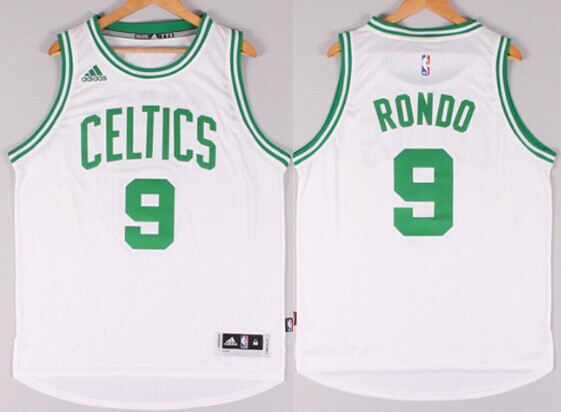 Boston Celtics #9 Rajon Rondo Revolution 30 Swingman 2014 New White Jersey - Zenithce