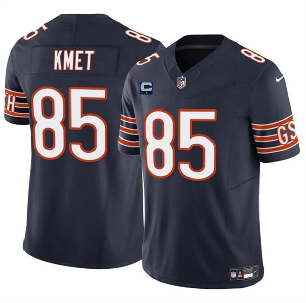Chicago Bears #85 Cole Kmet Navy 2024 F.U.S.E. With 1-Star C Patch Vapor Untouchable Limited Stitched Jersey - Zenithce