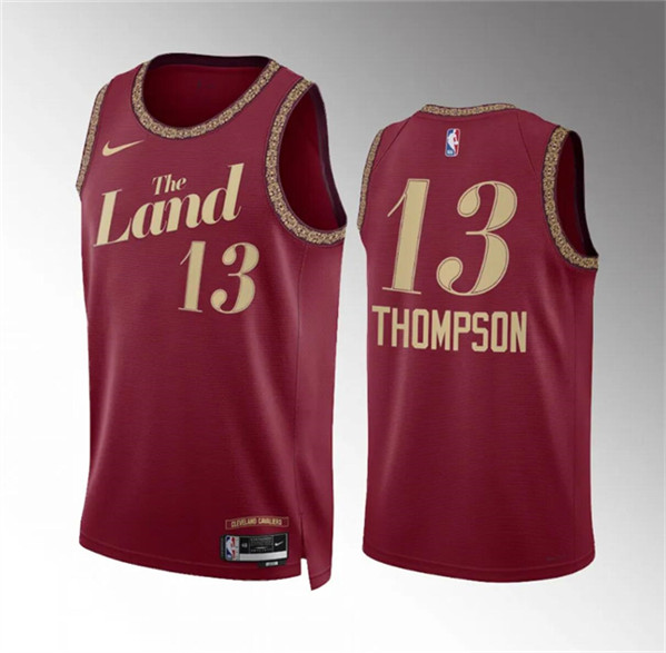Cleveland Cavaliers #13 Tristan Thompson Wine 2023-24 City Edition Stitched Jersey - Zenithce